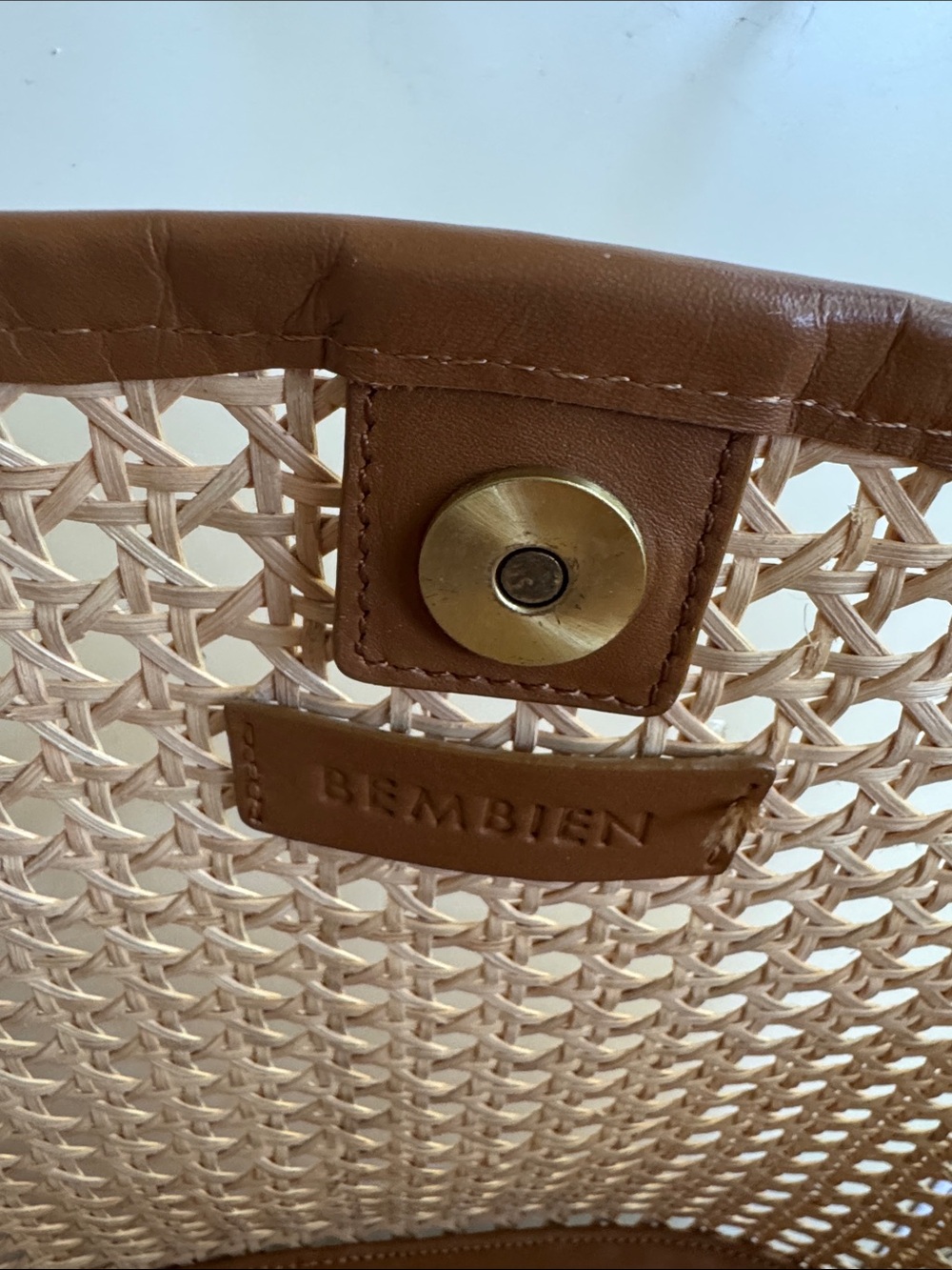 Bembien Mira Bag Large - Rattan in Copper - Picture 8 of 12